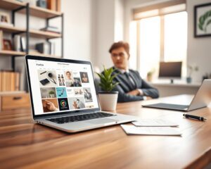 digital portfolio showcasing work